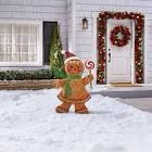 the 4' twinkling gingerbread woman