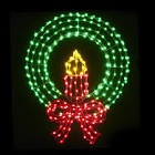 The 36" Ultrabright Candled Wreath