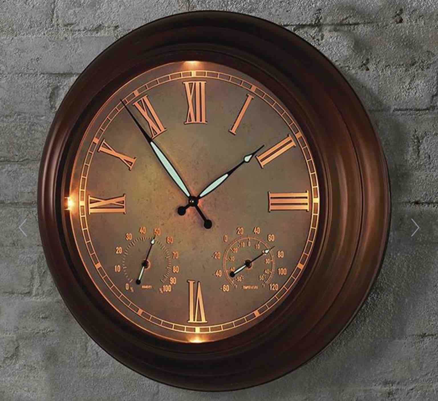 The 24" Outdoor Lighted Atomic Clock