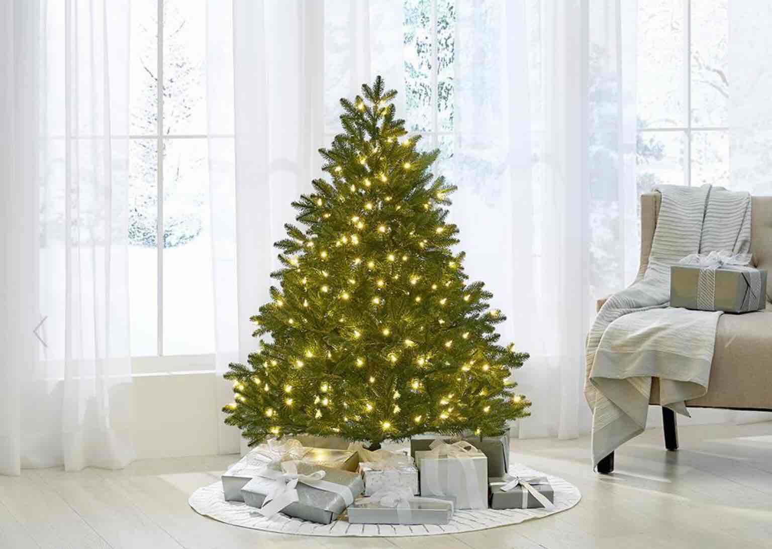 the world's best prelit noble fir (incandescent lights)