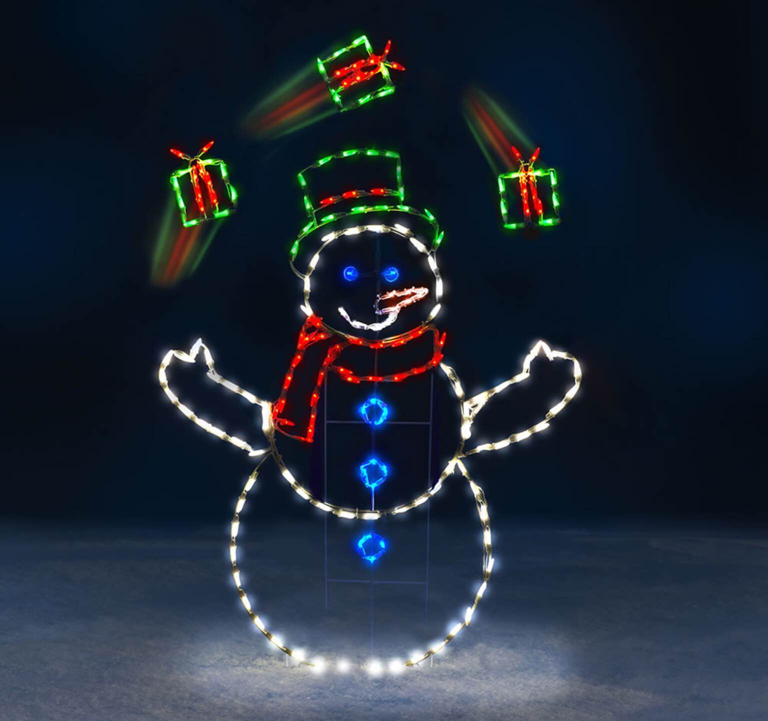 The 5' Animated Juggling Snowman