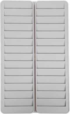 Pyramid Time Systems Pyramid Badge Rack, 40 Pockets, 8-1/4 x 1/2 x 22-1/2 Inches, Gray (PTI5004SP) 40 slot