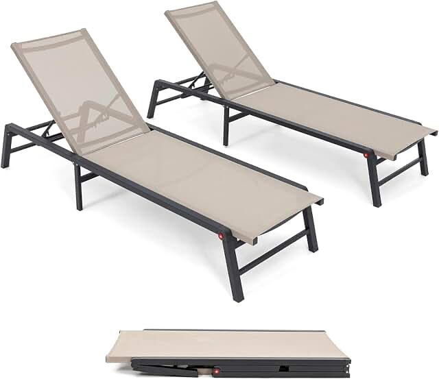 Caggiano Mesh Sun Lounger Set
