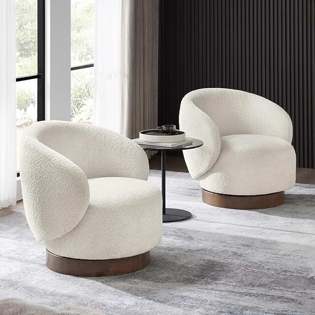 Ottelia 32.2'' Wide Slipcovered Swivel Barrel Chair