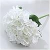 Artificial Hydrangea Artificial Flowers Soft Decoration Flowers Living Room Floor Silk Flowers Wedding Indoor Flowers (Color : White)