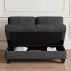 ((INCOMPLETE )) 2-Seat Module For Chenille Sectional Sofa Upholstery Color: Gray