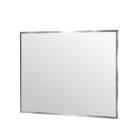 Lesamuel Wall Mounted Vanity Mirror w/ Aluminum Frame for Bedroom, Entryway, Living Room Shape: Rectangle, Size: 36" x 42", Finish: Brushed Nickel