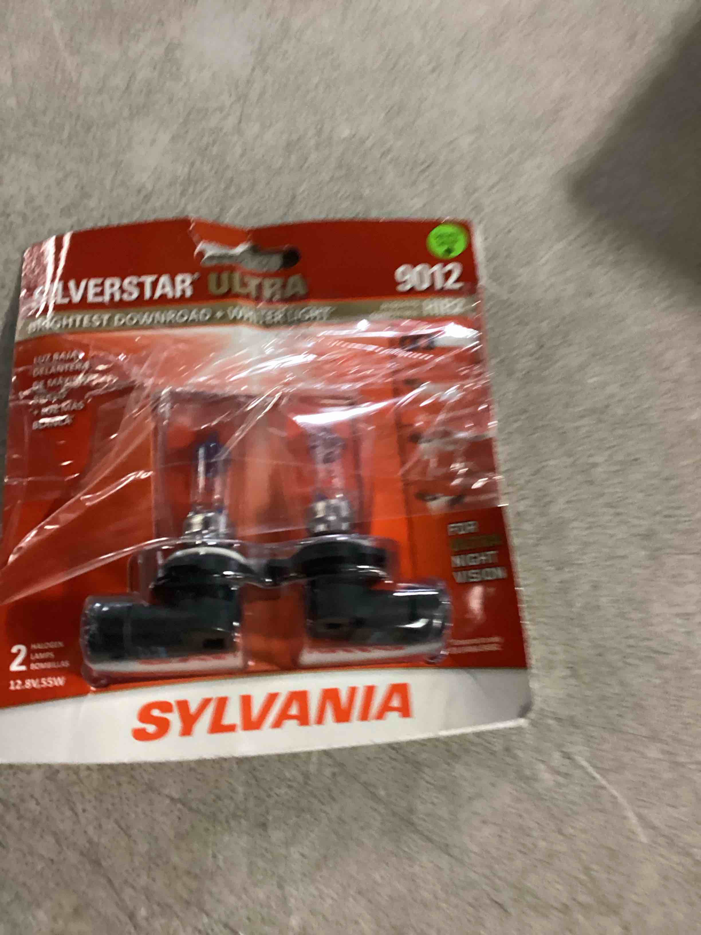 SYLVANIA - 9012 SilverStar Ultra - High Performance Halogen Headlight Bulb, High Beam, Low Beam and Fog Replacement Bulb, Brightest Downroad with Whiter Light, Tri-Band Technology (Contains 2 Bulbs)