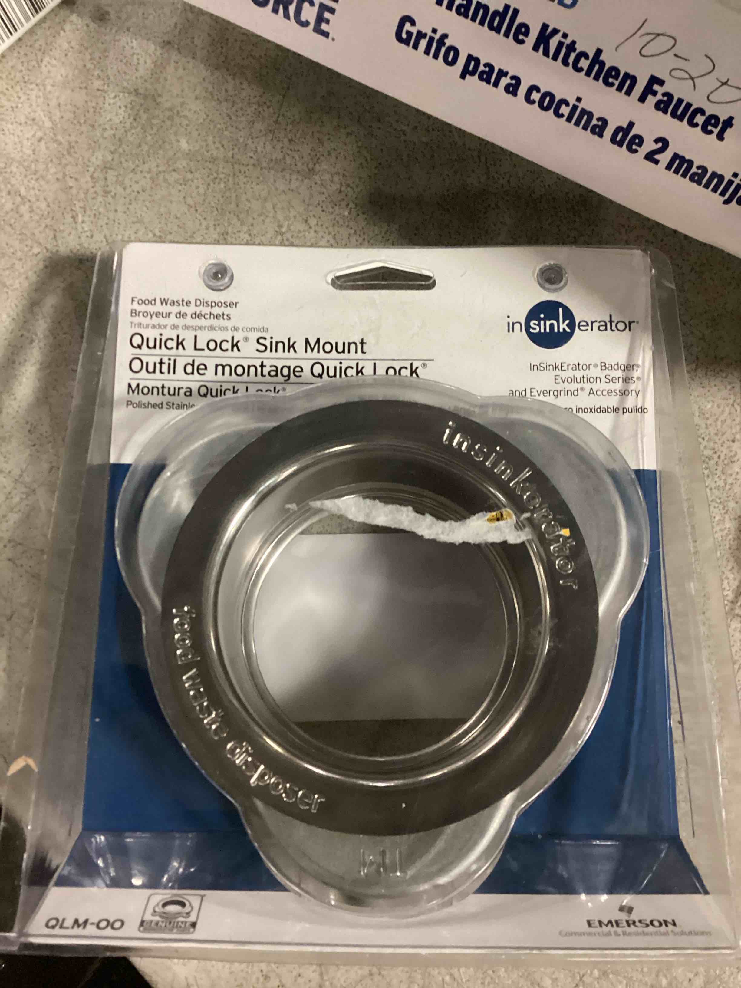 Condition photo showing Good Condition for InSinkErator QLM-00 Garbage Disposal Sink Flange Stainless Steel