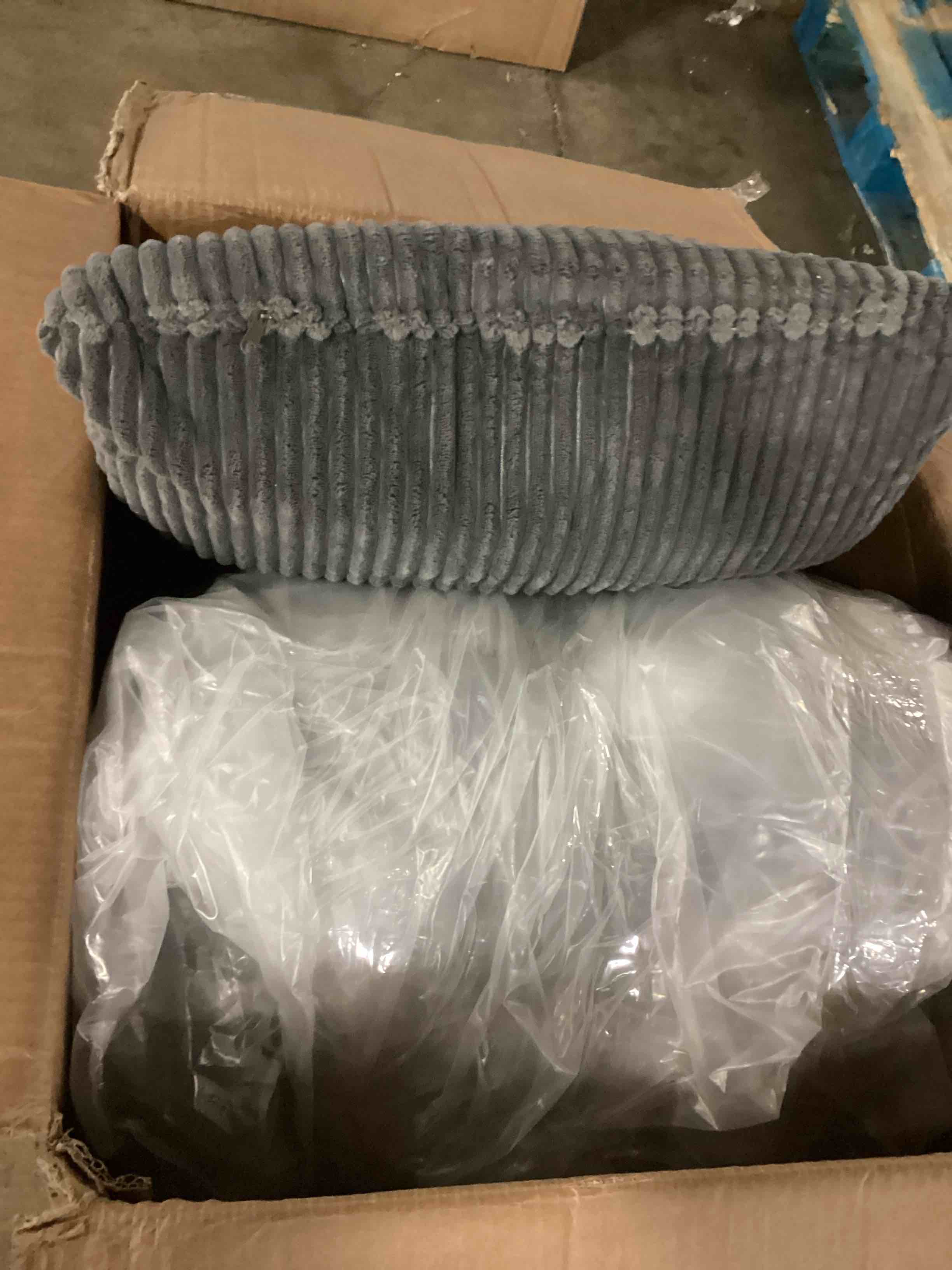 (. incomplete) Convertible Sleeper Sofa, No Assembly Foldable Floor Couch