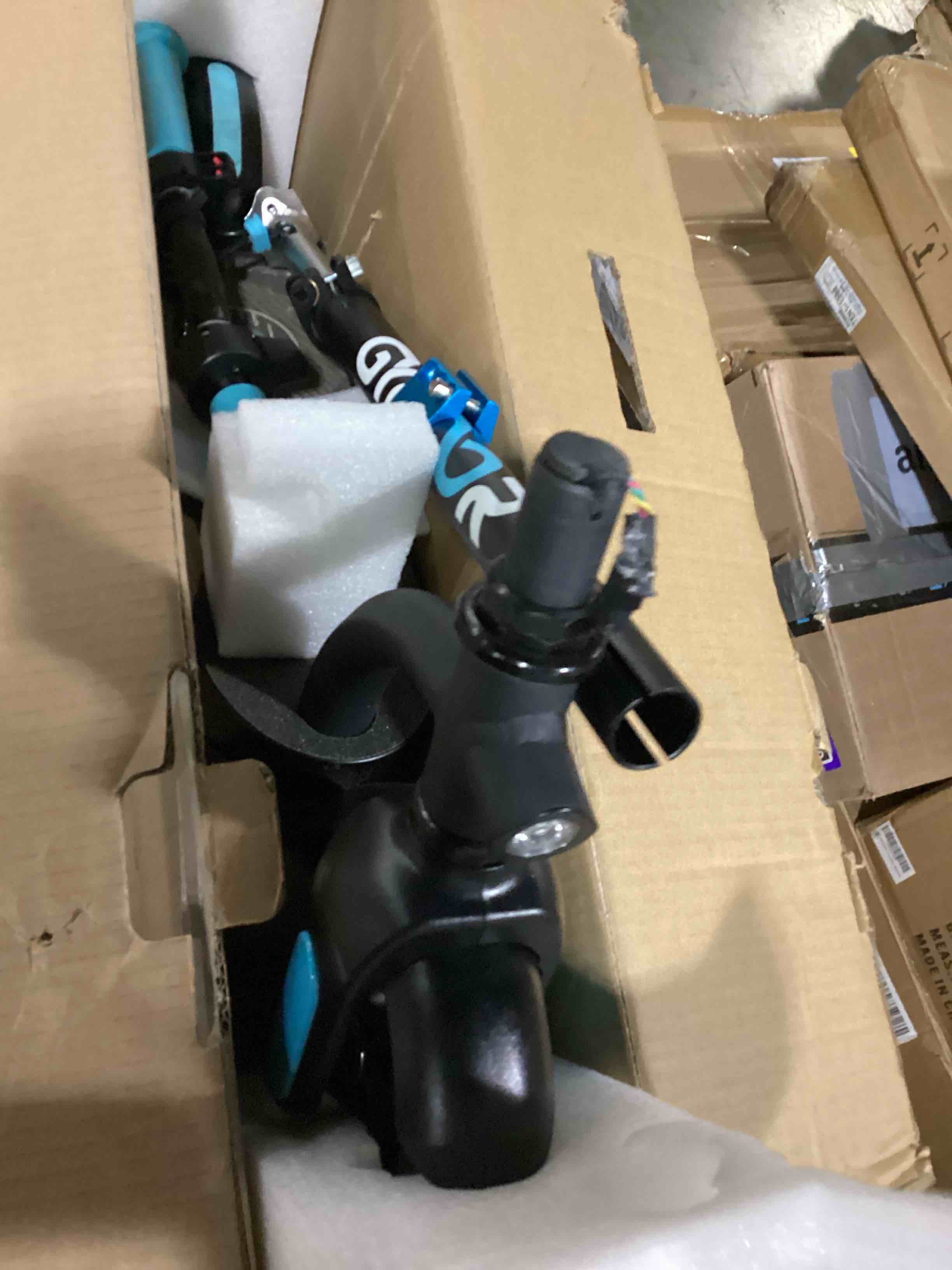 Condition photo showing As Is for Gyroor H40 Kids Electric Scooter with 180W Motor & LED Visible Display, 10 Mph, Colorful Lights, Adjustable Speed and Height, Electric Scooter for Kids Ages 8-12 Ideal Gifts