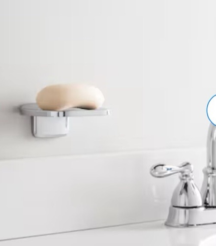 Chrome Silver Bathroom Soap Dish Seton 0033850 Wall Mount Project Source