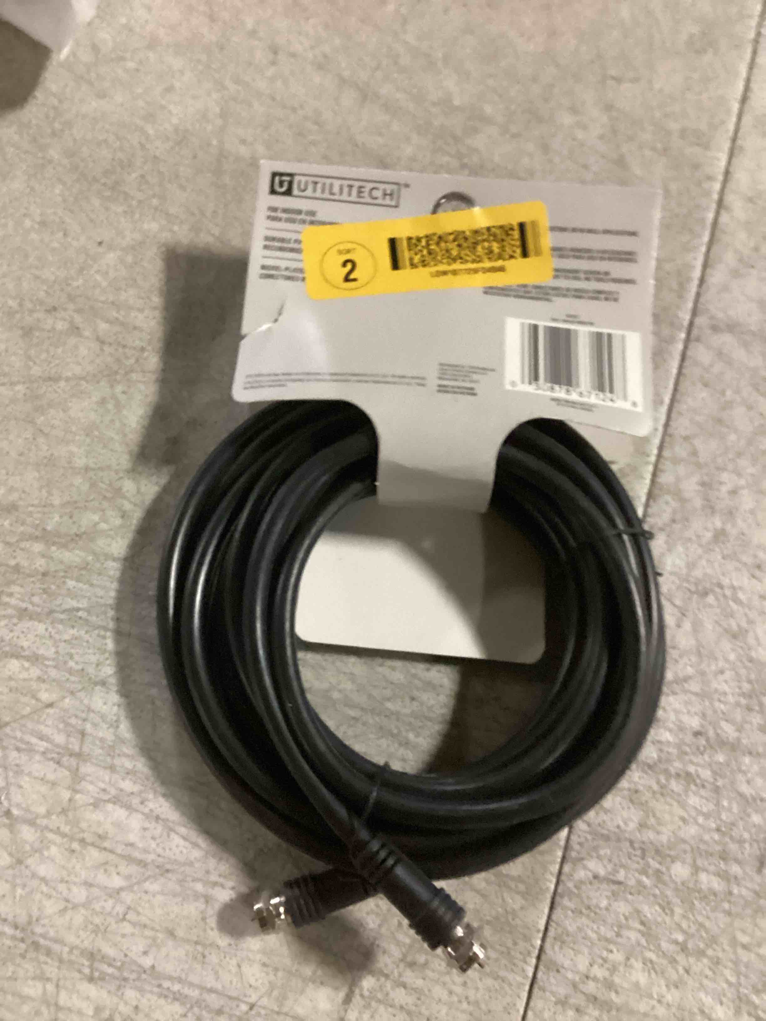 Utilitech 15 ft RG6 COAXIAL DOUBLE SHIELD CABLE