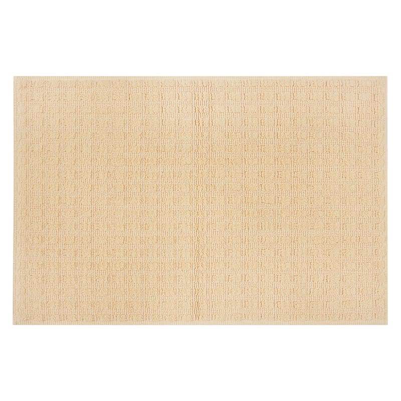 Condition photo showing Good Condition for Woven Square Yellow Bath Rug, 20x30