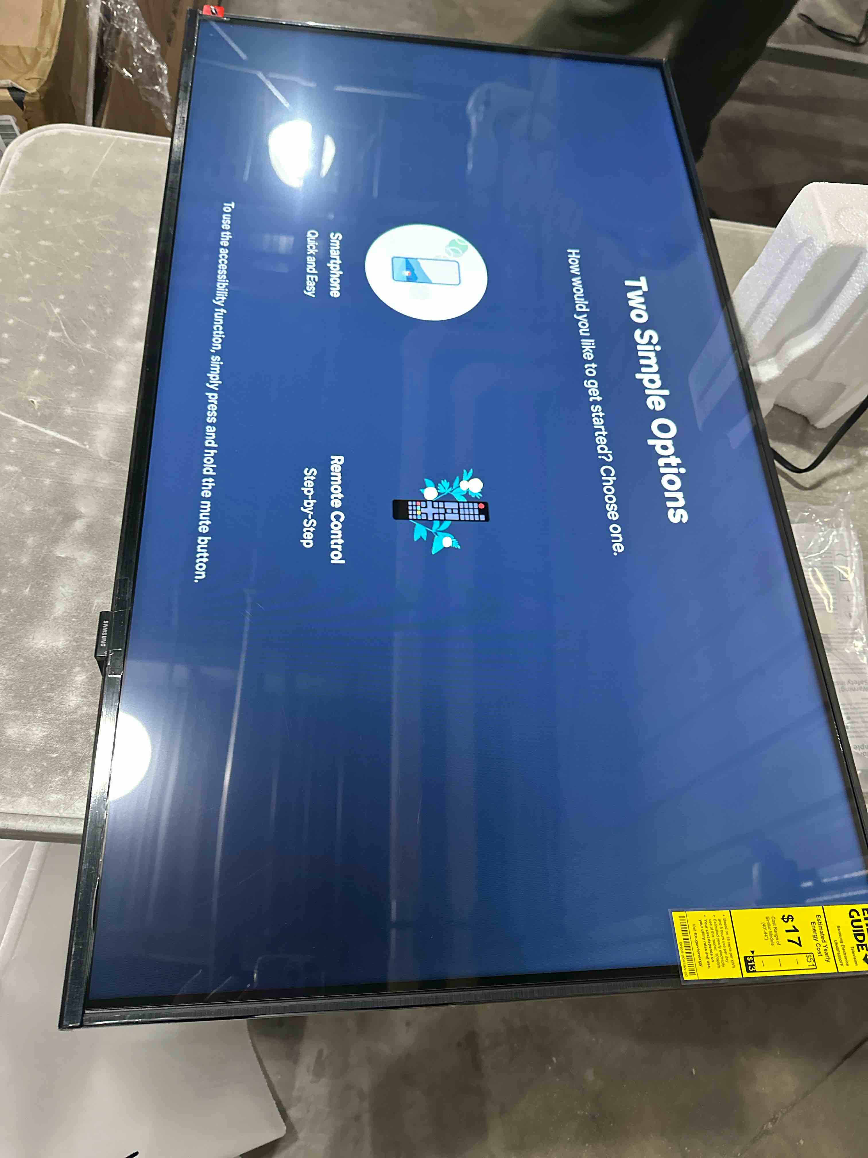 Condition photo showing New/Like New for SAMSUNG 40-Inch Class Full HD F6000 Smart TV (2025 Model) HDR, Object Tracking Sound Lite, Knox Security, One UI Tizen, Smart TV 40-Inch F6000 Series