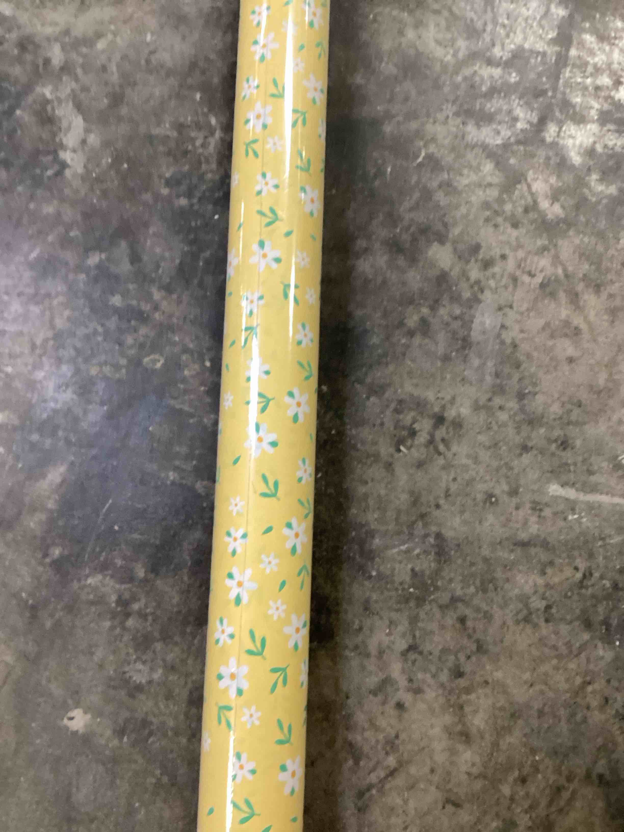 yellow Floral Wrapping Paper Roll, 82.5 30 inch x 33 ft.Peony Design Gift Wrap for Wedding, Bridal Shower & Birthday