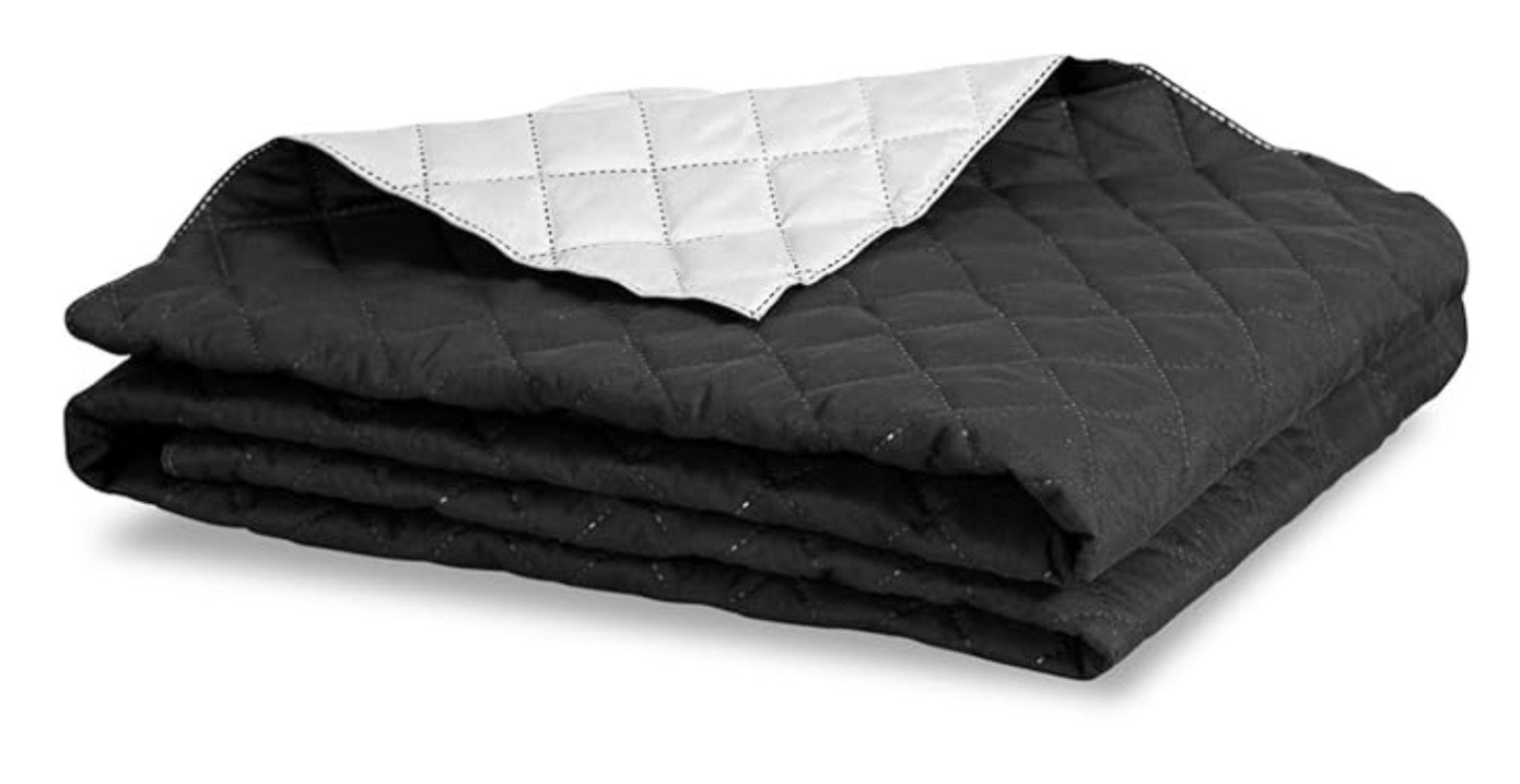 Medicline Comforter Double Sided Quilt for the Bed 100% Microfiber Polyester Antiallergic Sleeping Blanket (220 x 240 cm, White/Black)