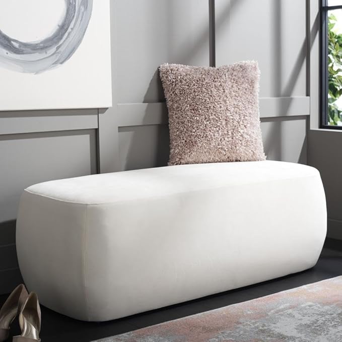 OTT1301B Whitley Rectangular Ottoman&#44; Cream