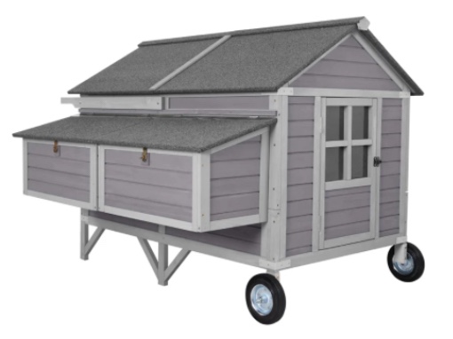 Aivituvin-AIR97 Extra-Large Wooden Chicken Tractor for 8-10 Chickens - Chicken Coop(incomplete box 2/3)