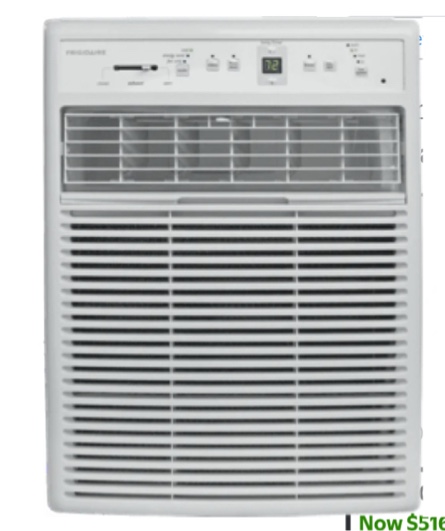 FRIGIDAIRE FHSC082WB1 7 500-8 900 btu air conditioner
