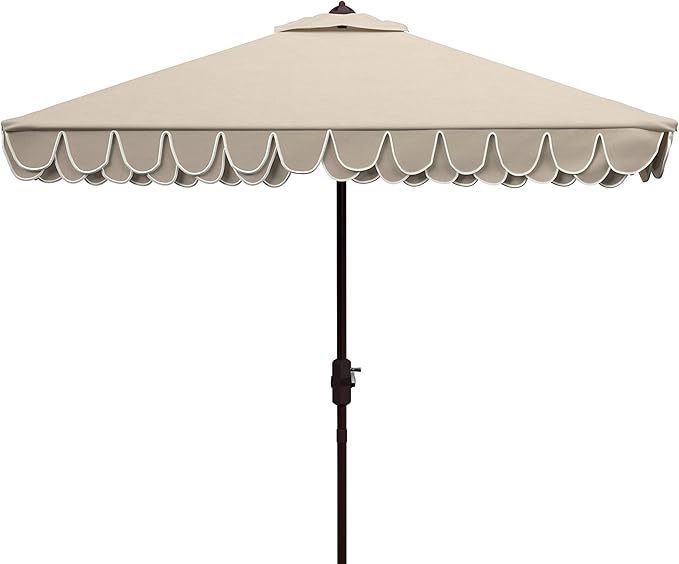 beige patio umbrella