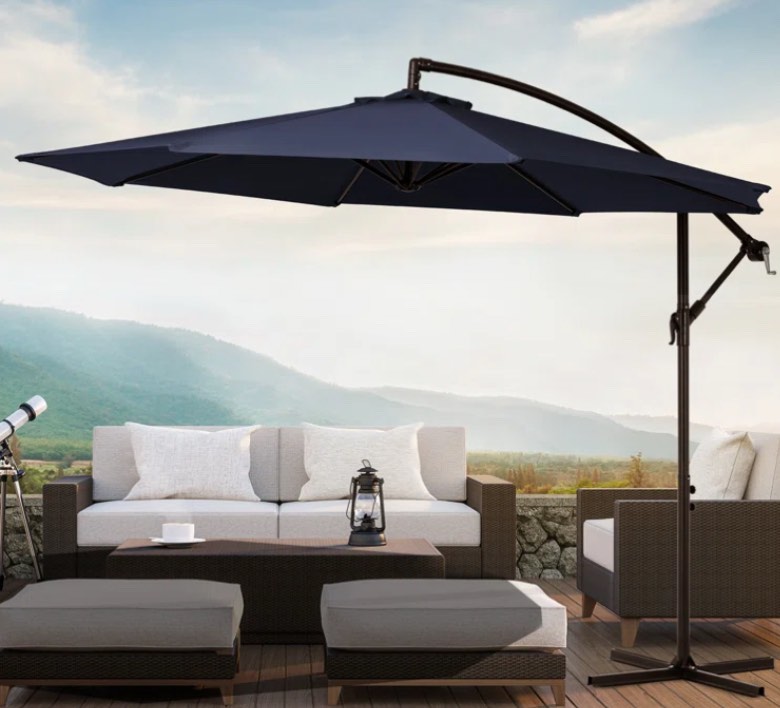 Haque 10' Cantilever Umbrella Outdoor Patio Offset Umbrella