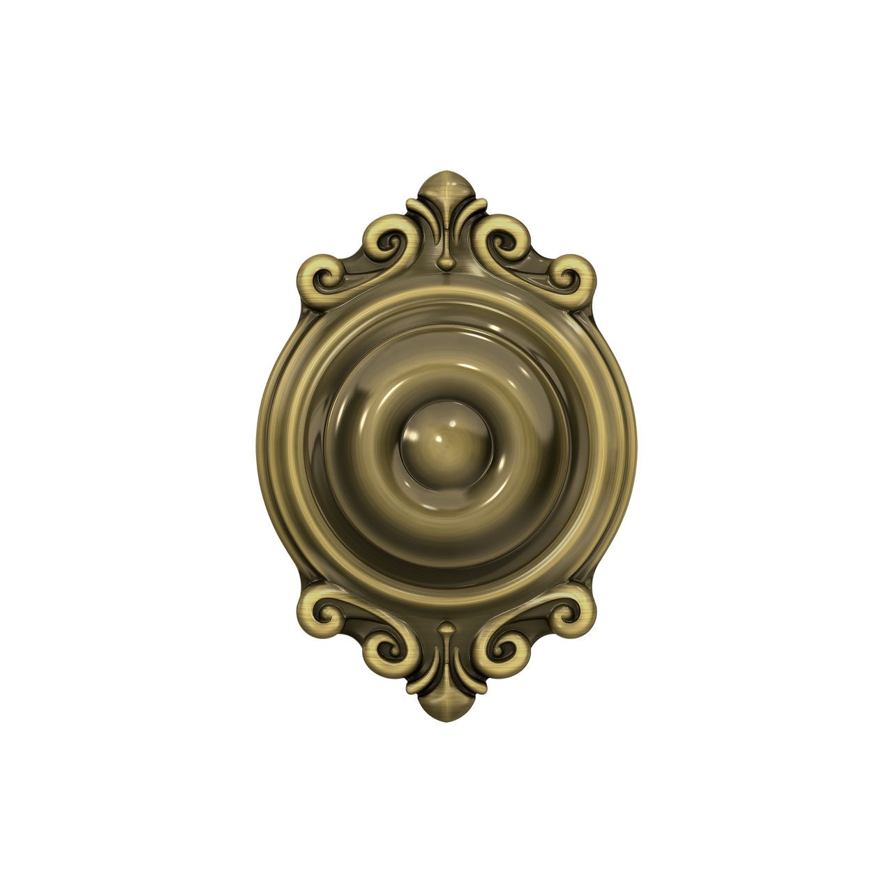 Georgian Knob with Brookshire Trim Hall & Closet Lock
