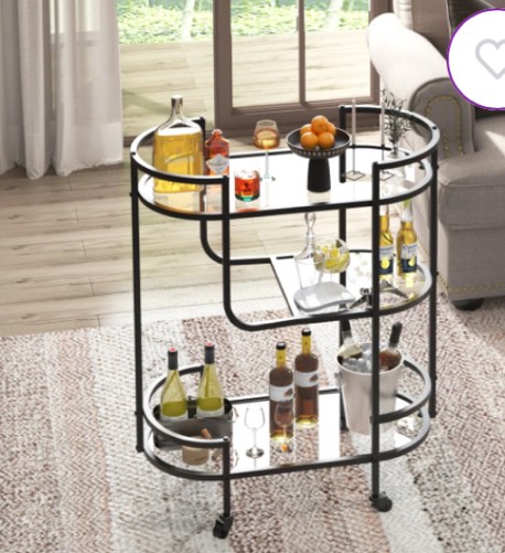 Travone Metal Bar Cart