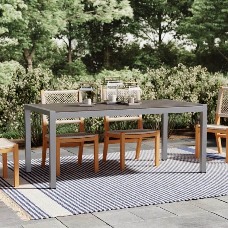 Aynura Plastic 6 - Person Dining Table