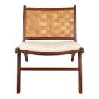 Kymir Upholstered Teak Accent Chair