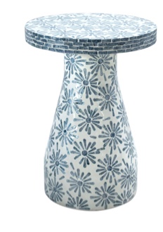 Halio Shell Mosaic End Table