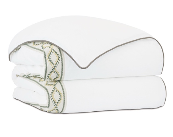 CLEMENTINE VINE BORDER DUVET COVER AND COMFORTER size 96x98 cpo 