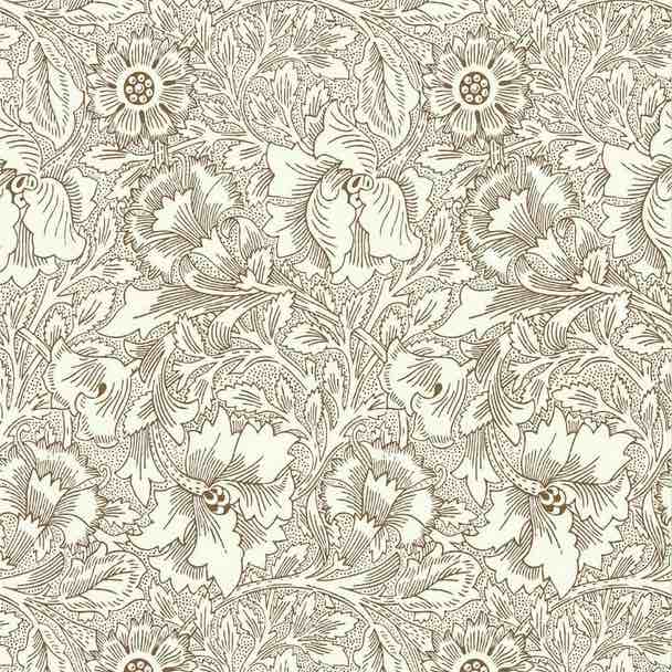 Poppy Wallpaper Color: Cream/Chocolate