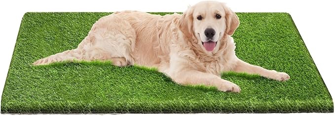 36X60 Inches Dog Grass Pad, Artificial Grass Pee Pad for Dogs Puppy Lawn Pee Mat Fake Grass Potty Training Pets Turf Mat with Drainage Hole and Easy to Clean