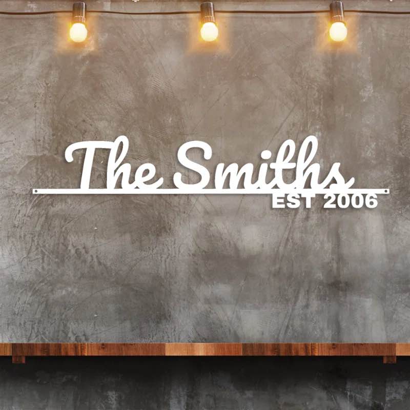 (Similar product) Family Name Sign - Metal Wall Art