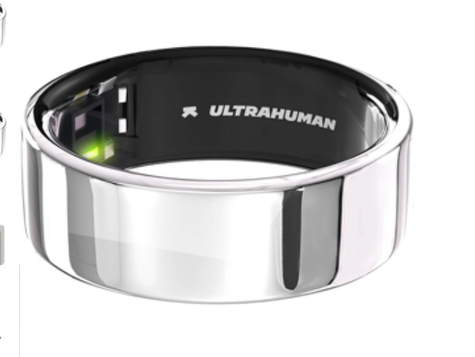Ultrahuman Ring AIR - Smart Ring, Health Tracker, Sleep & Fitness Tracker for Men/Women, Choose Size 11 and Color