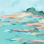 Seafoam Coast I " by June Erica Vess Painting Print