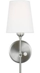 Agathon 1-Light Dimmable Bath Sconce Bulb Included: No, Finish: Brushed Nickel