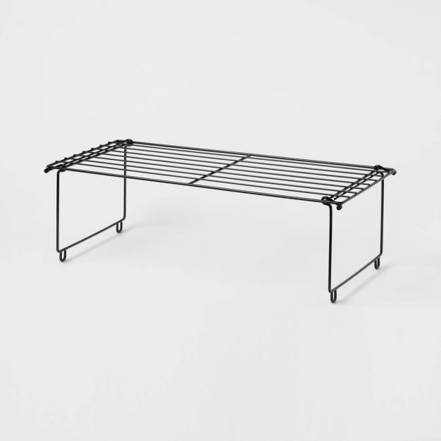 Stackable Single Shoe Rack Black - Room Essentials™: Freestanding Shoe Organizer, Holds 2 Pairs, Iron Frame, Closet Storage, 3 Pack 