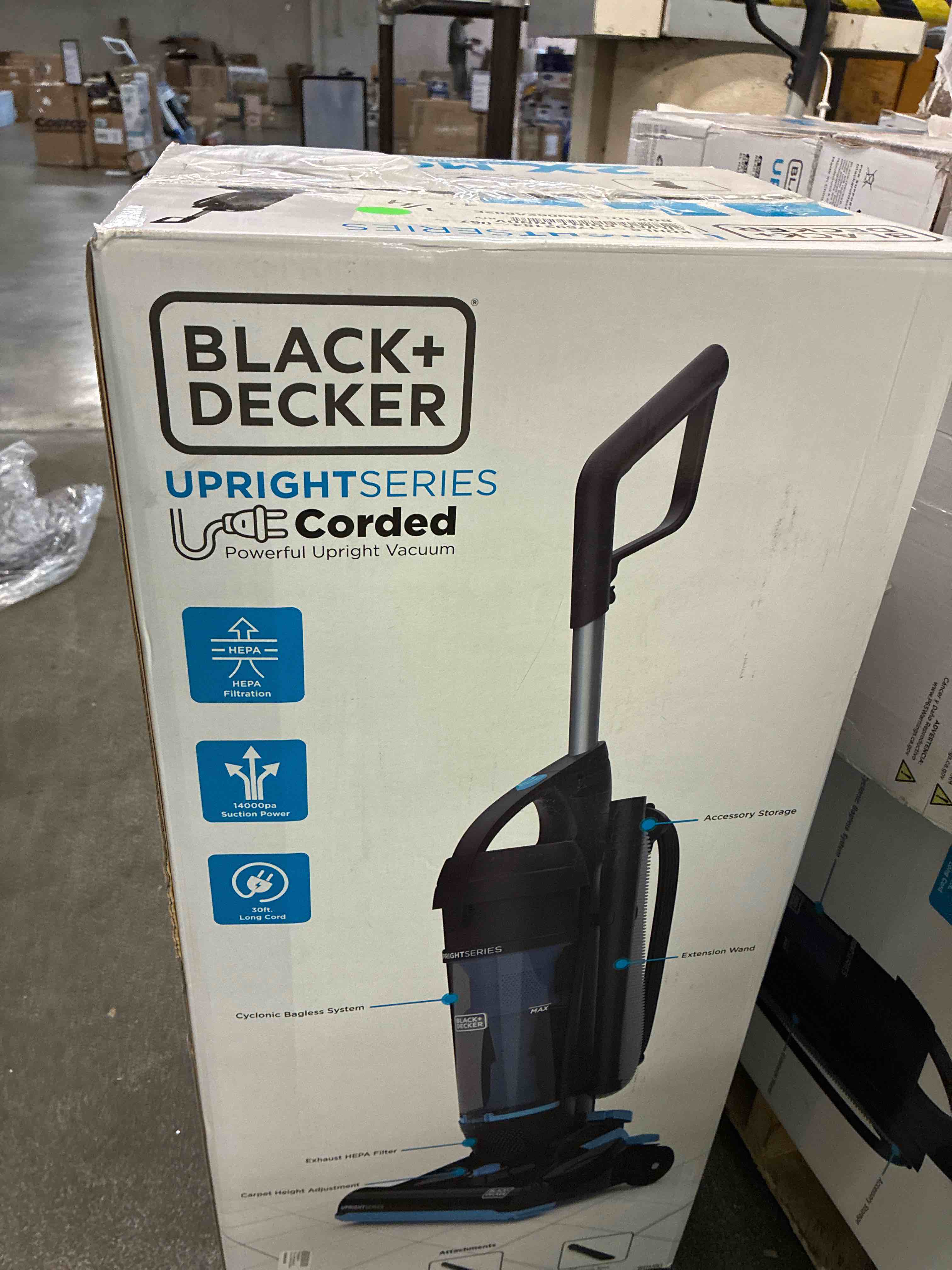 BLACK+DECKER™ UprightSeries Multi-Surface Upright Vacuum with HEPA Filtration (BDUR1-BLK)