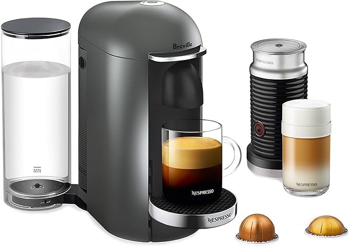 Nespresso Vertuo Plus Coffee and Espresso Maker by Breville Gray