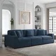 Condition photo showing New/Like New for Corduroy Couch Modular Sectional Sofa with Pillows Armless Piece