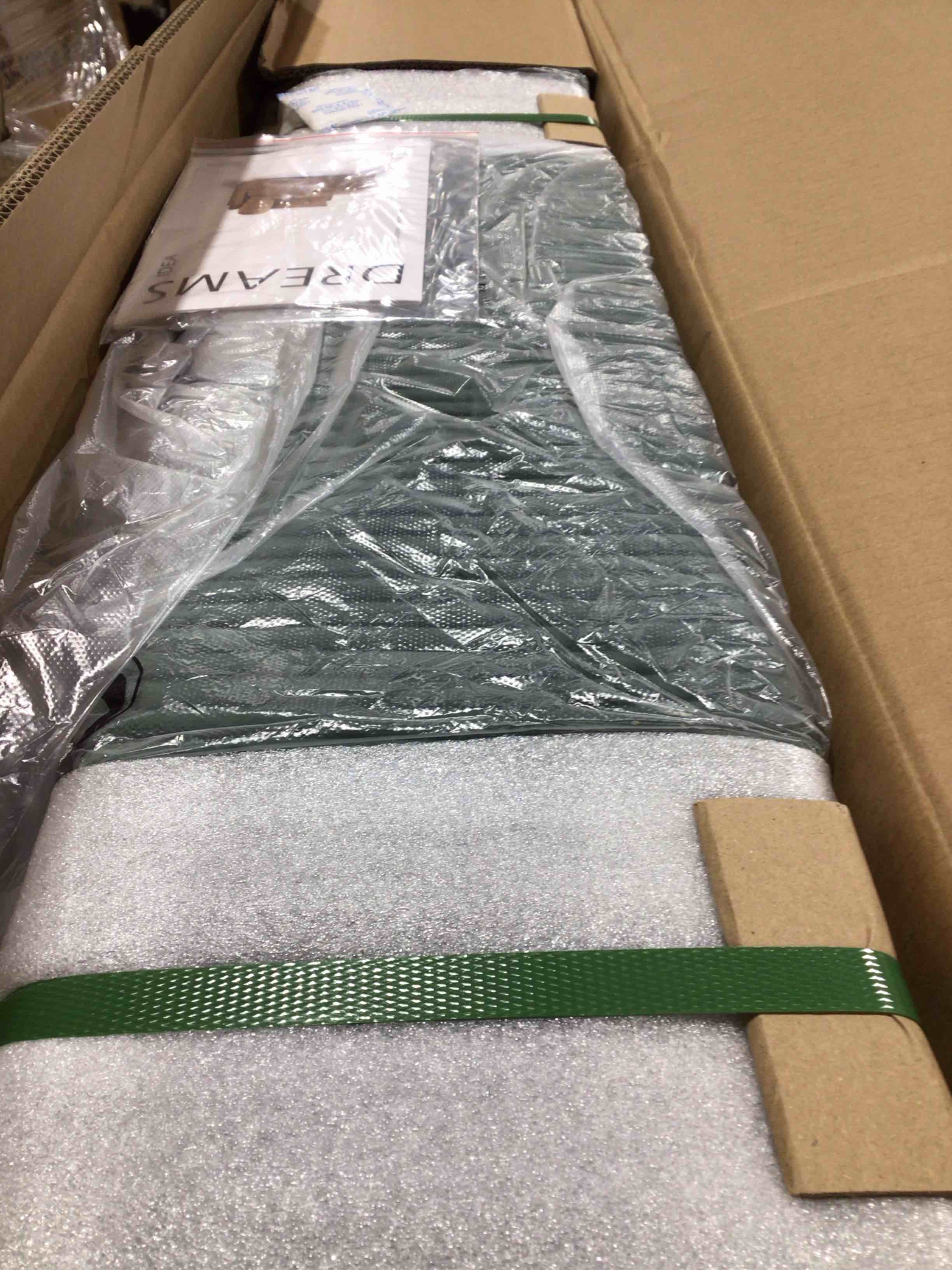 Condition photo showing New/Like New for Modern Left Arm Facing Hunter Green Corduroy Polyester Upholstered Tufted Chaise Lounge with Wood Frame and 1-Pillow
