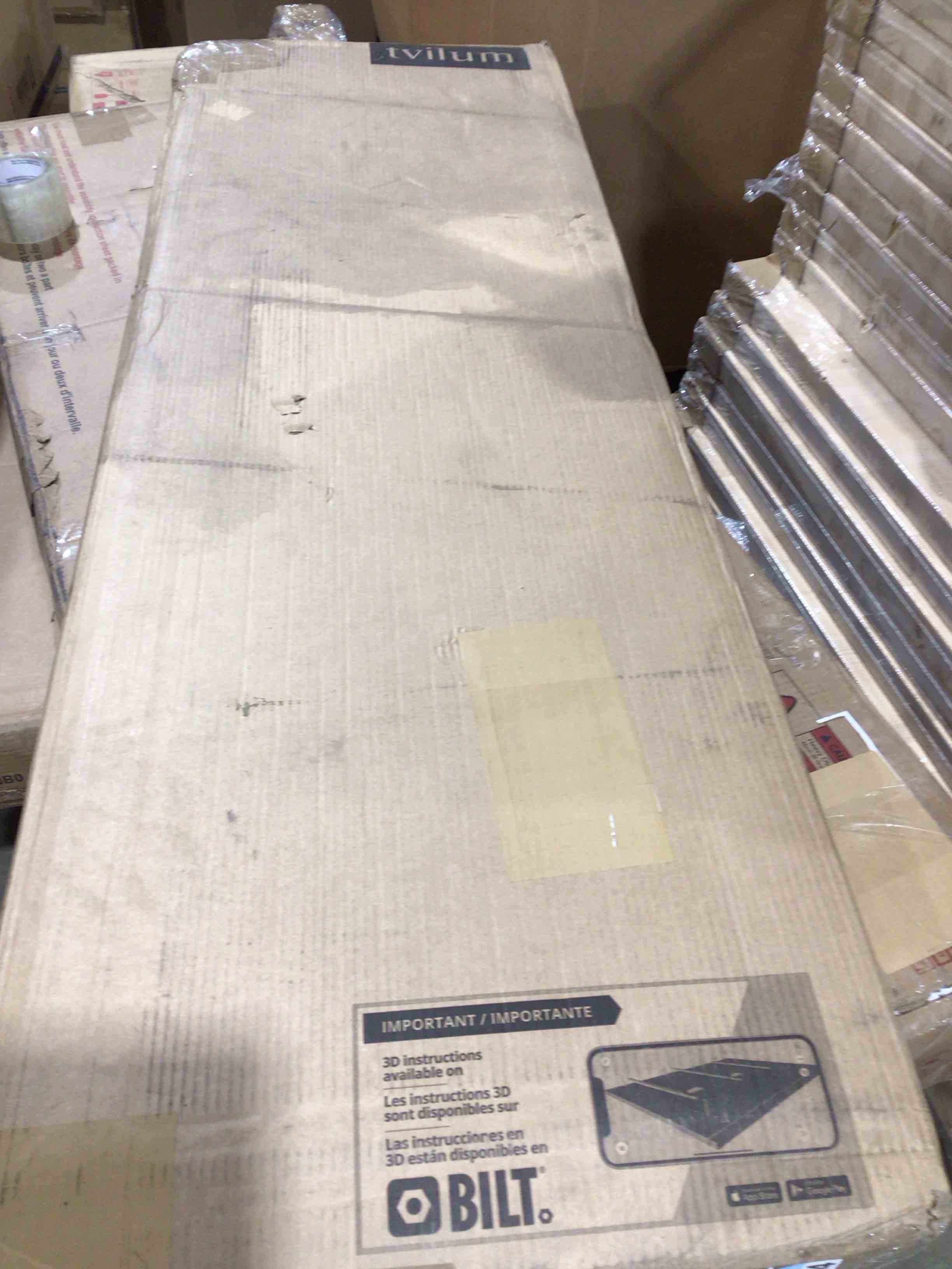 Condition photo showing As Is for Tvilum Scottsdale 3 Drawer Chest in Black Woodgrain