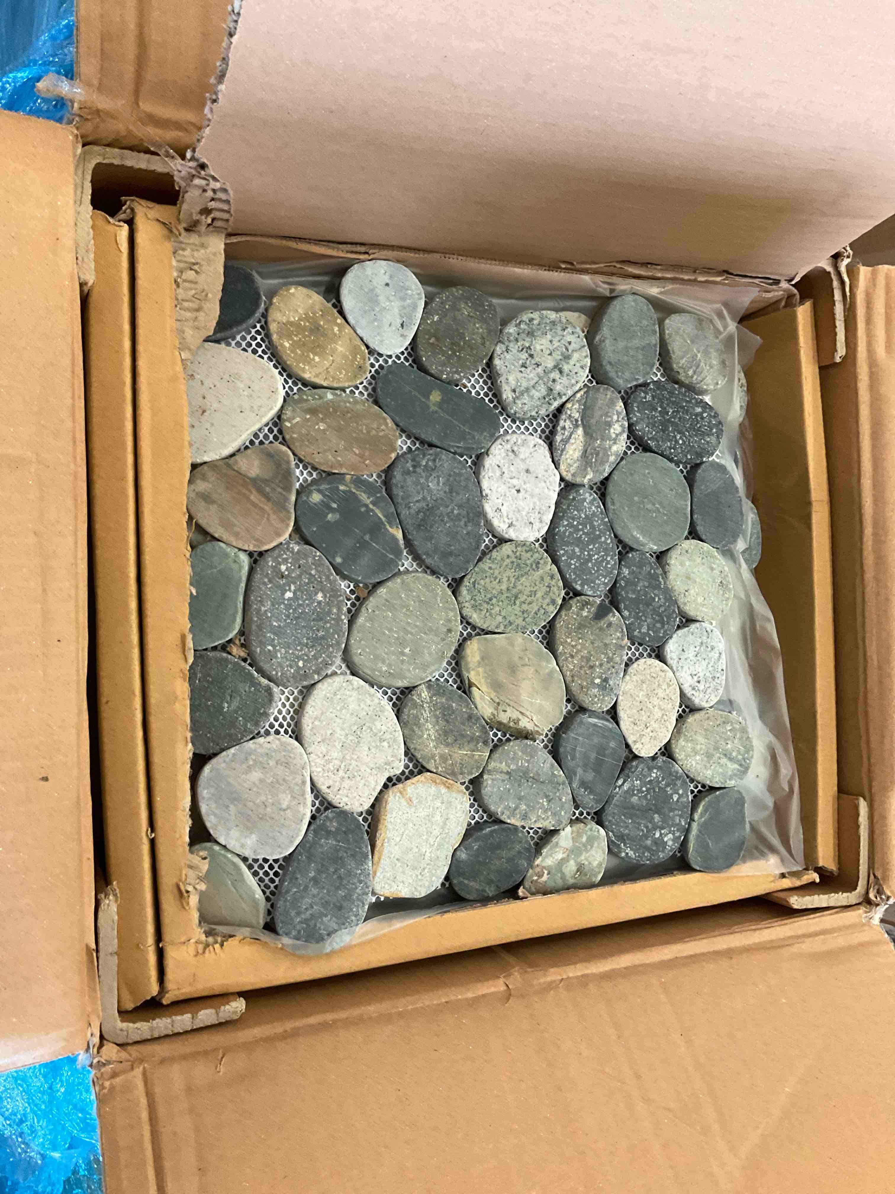 river rock 10 tiles 7 boxes 