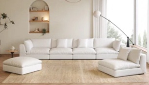 white side part of couch 