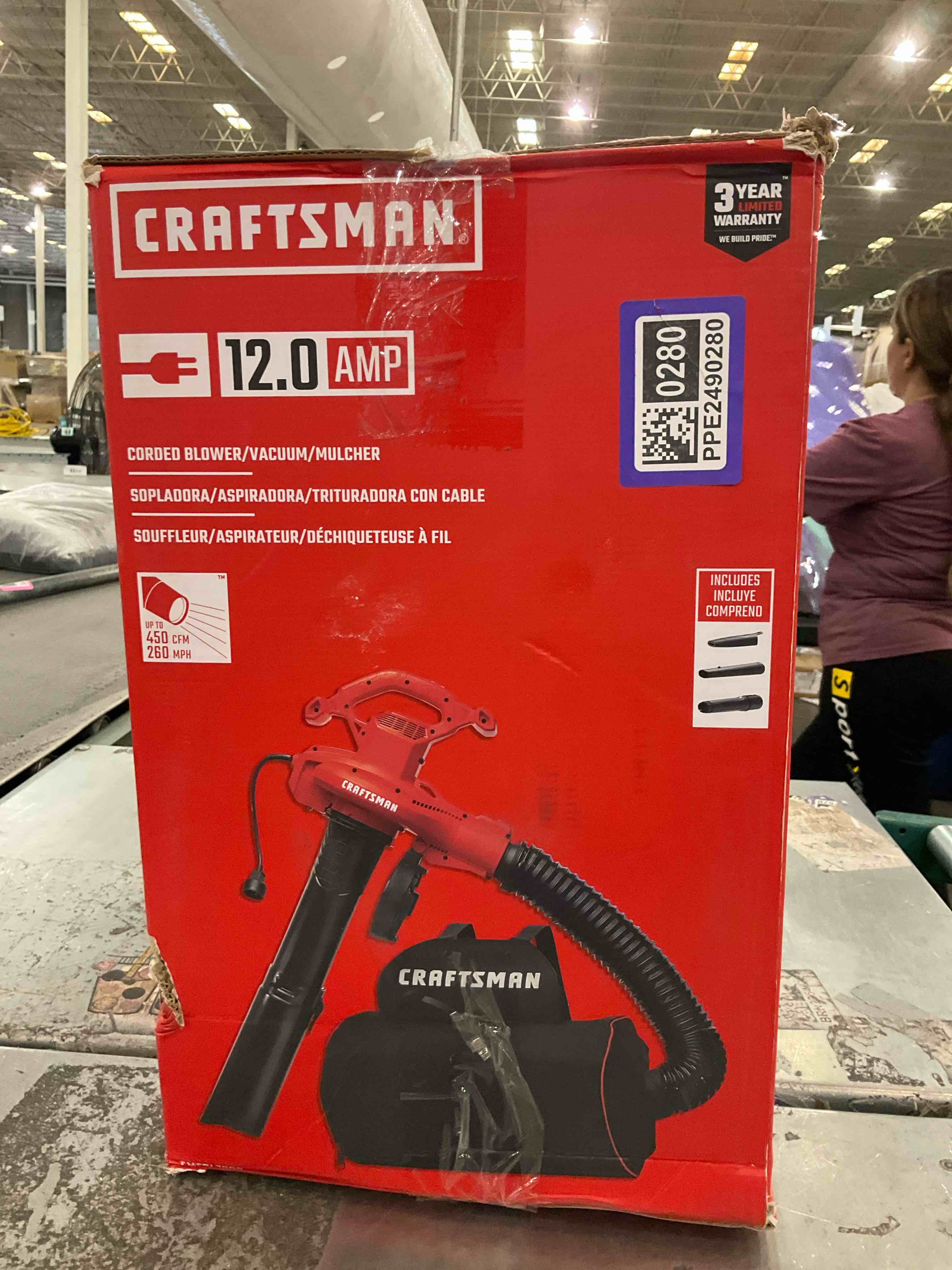 CRAFTSMAN CMEBL7000 12 Amp 3-in-1 Corded Blower/Vacuum/Mulcher.