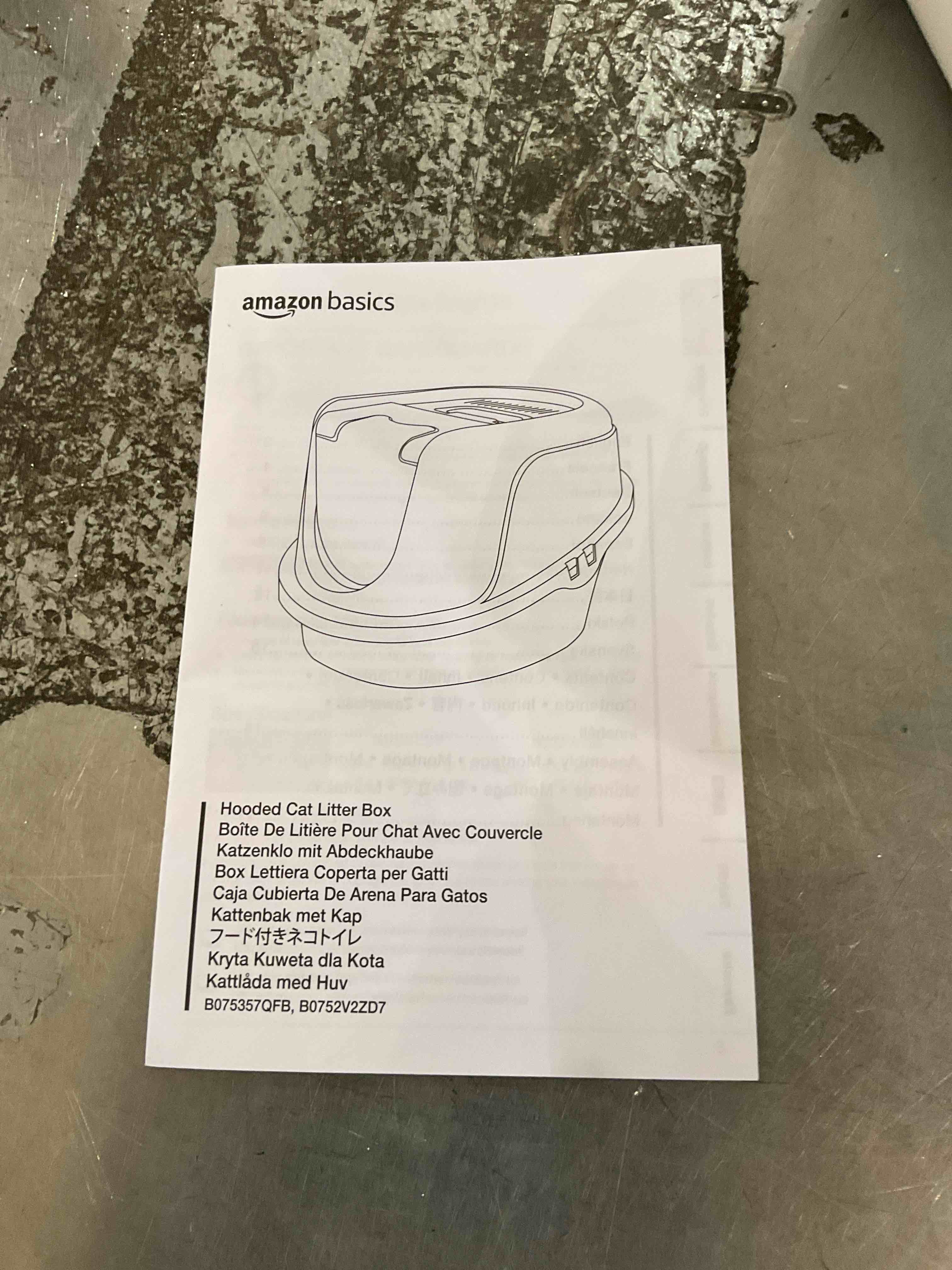 hooded cat litter box