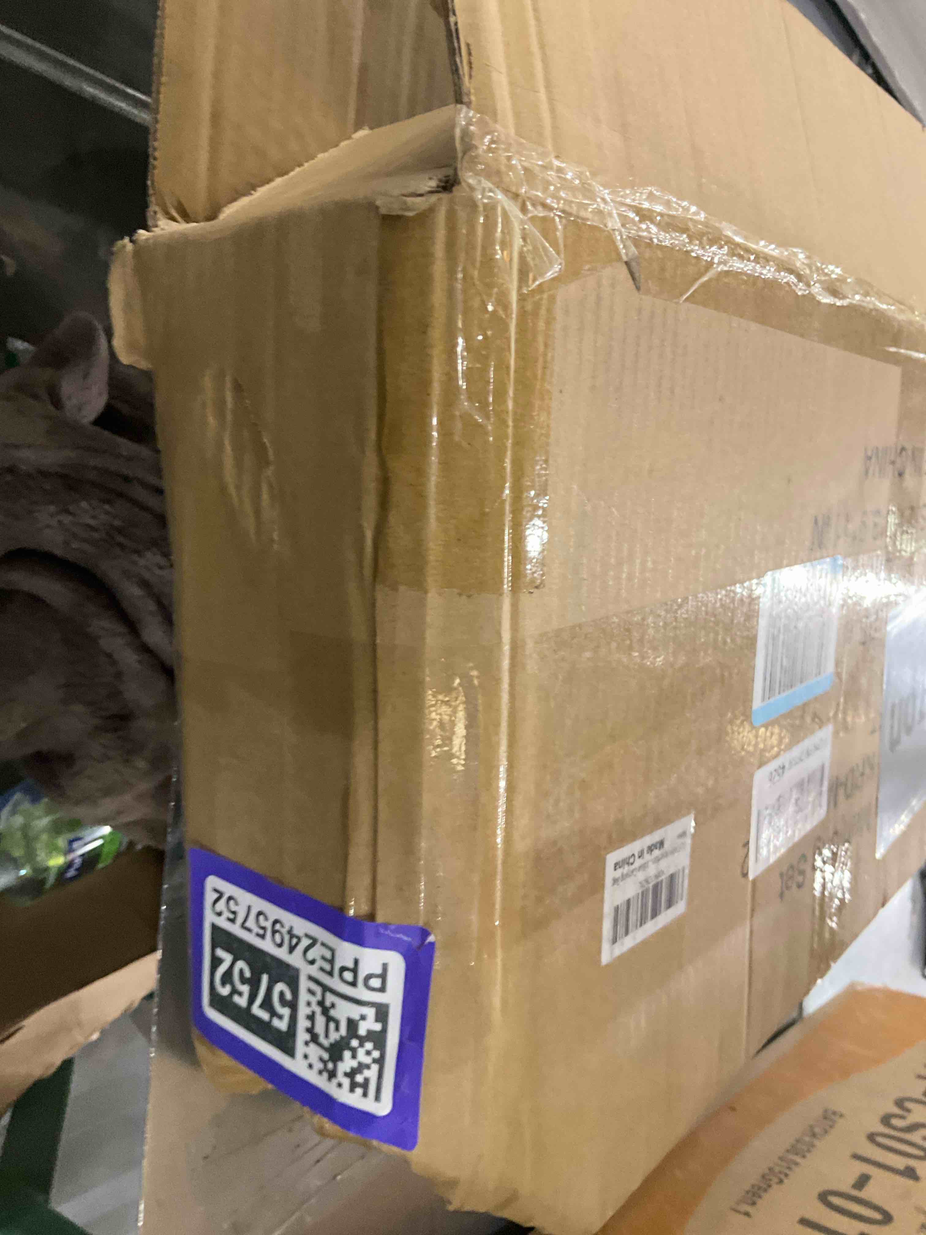 American Mahjong Game Set, 166 Premium White Tiles, 4 All-in-One Color Rack/Pushers, Complete Mahjongg Set Blue Carrying Bag