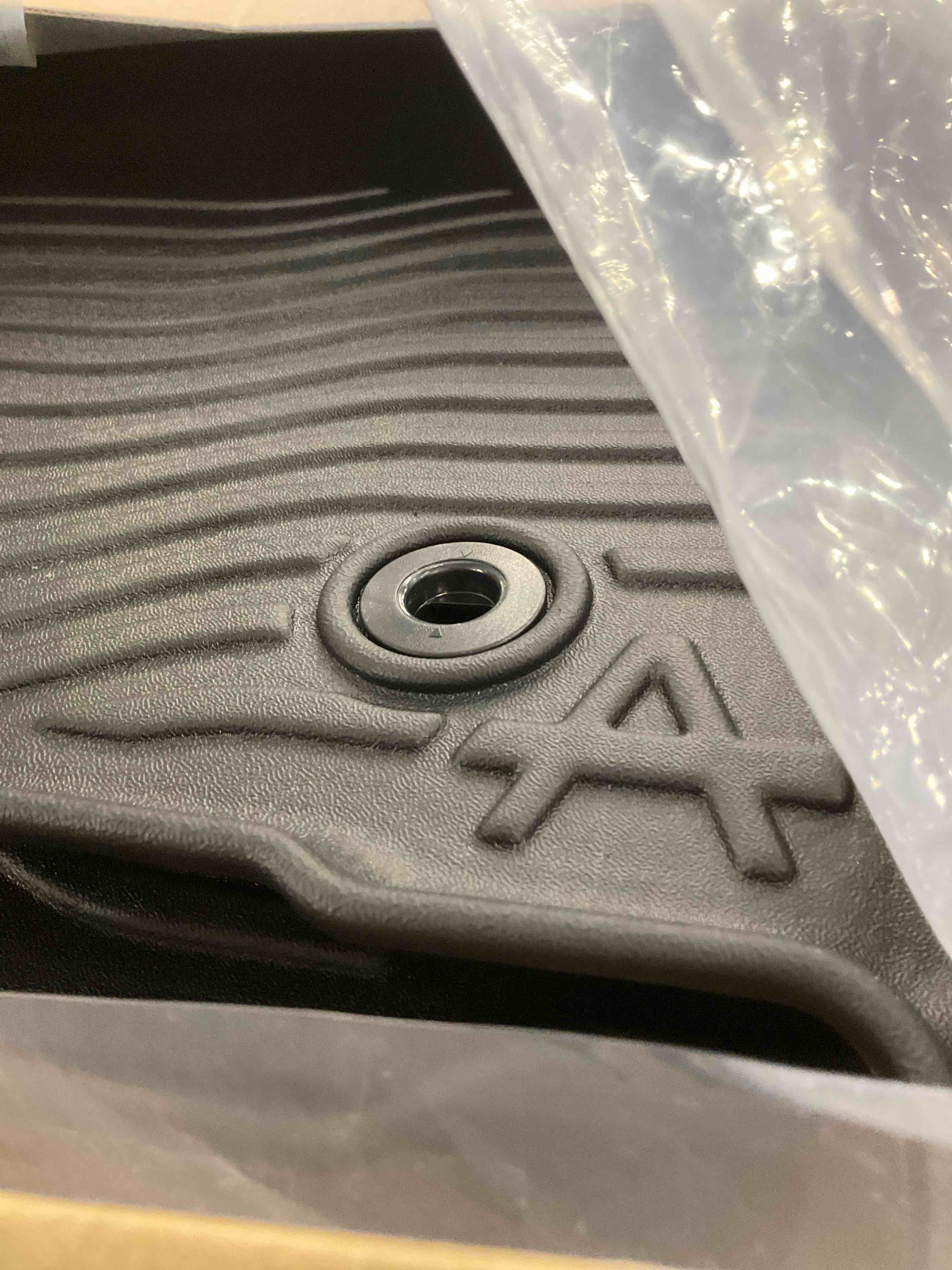 Auxko All Weather Floor Mats Fits for Toyota Tacoma Hybrid Double Cab 2025 2024 TPE Liners Car Accessory for Toyota Tacoma Hybrid Double Cab 2024 2025 Odorless Anti-Slip Floor Mats Black